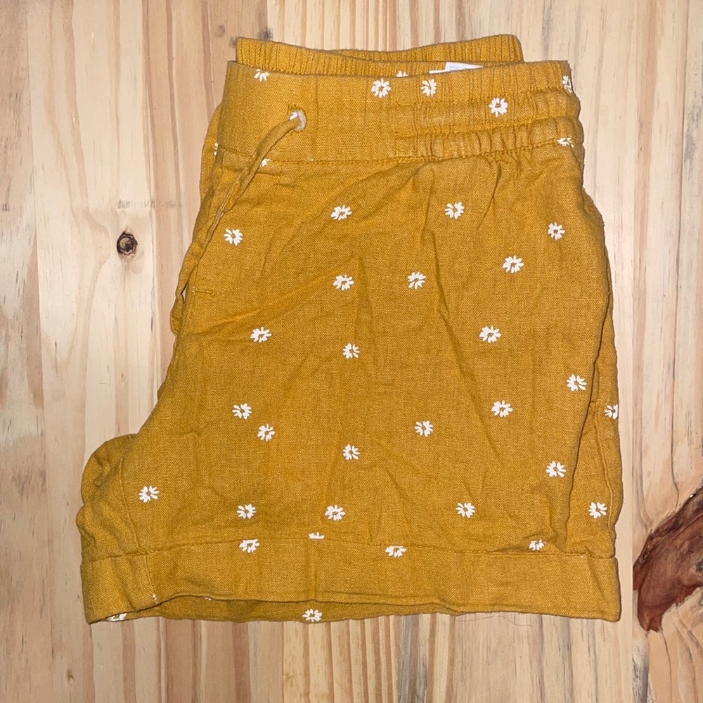 Old Navy Yellow Flower Shorts